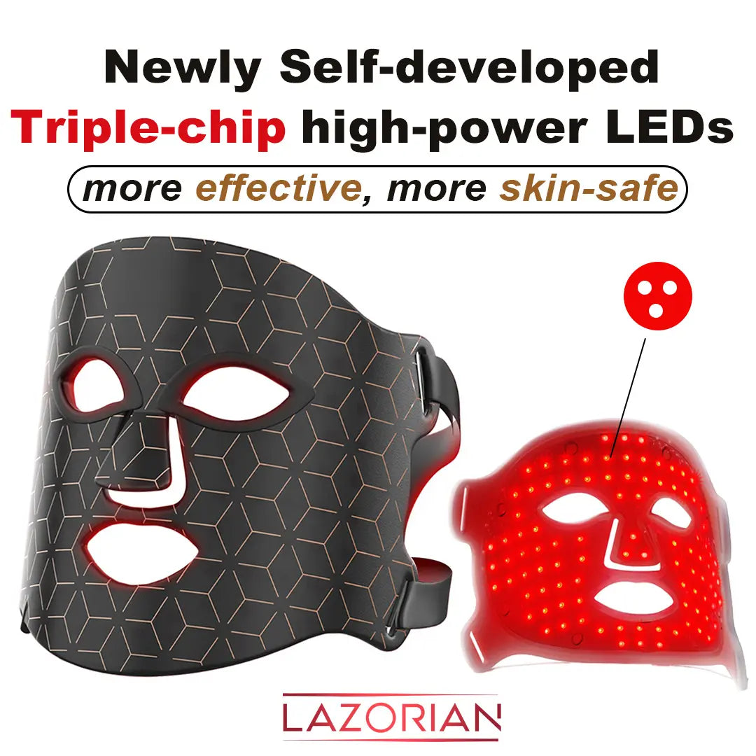 Lazorian Next Generation LED Red Light Therapy Mask – Efficiency Skin Renewal