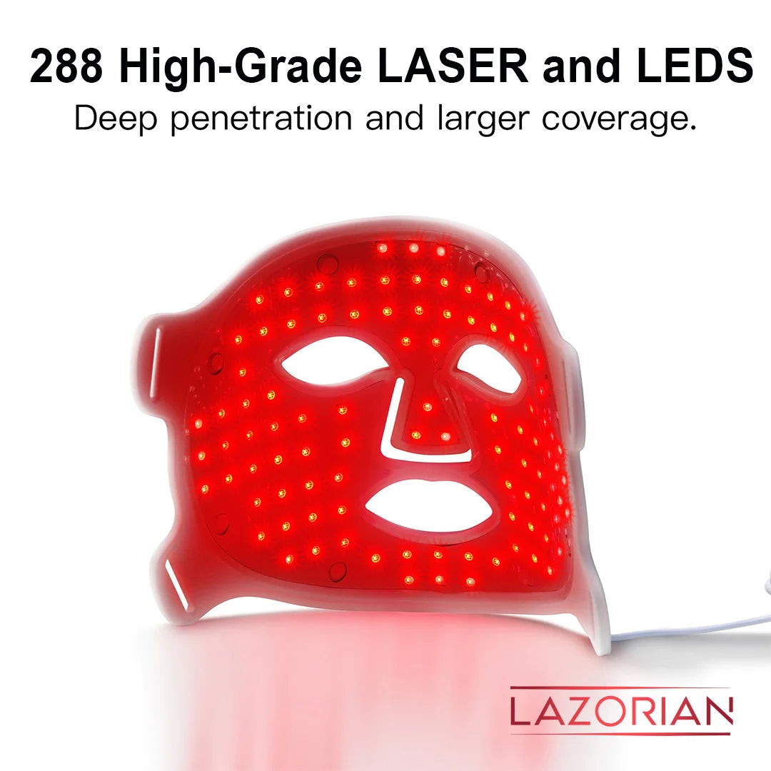 Lazorian Next Generation LED Red Light Therapy Mask – Efficiency Skin Renewal